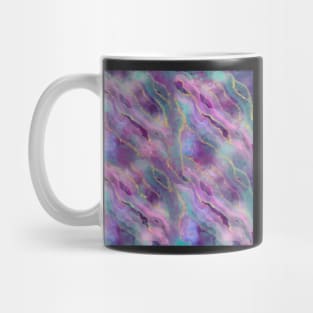 Violet Dreams Fluid Ink Abstract Painting Mug